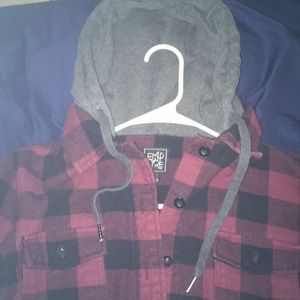 EMPYRE hooded flannel
